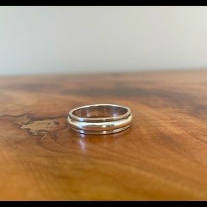 Silver meditation/spinner ring.